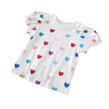 Lucky Sale-Children's rainbow striped heart and unicorn jacket
