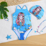 Mermaid Print Swimsuit