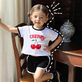 round Neck Floral Print Casual Jumpsuit Two-Piece Suit