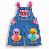 Lucky Sale-Children's colorful cartoon duckling overalls