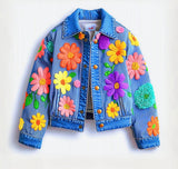 Lucky Sale-Mommy & Me Multicolor Flower Coat