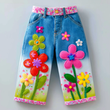 Lucky sale-Children's ombre-colored floral pants