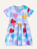 Valentine's Day Heart Printing Dress