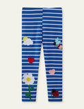 Bee Appliqu¡§| Leggings