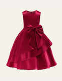 Bow Sleeveless Party Dress - CCMOM