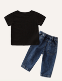 Boys' short-sleeved T-shirt and jeans suit - CCMOM