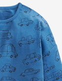 Car Printed Long-Sleeved Bottoming Shirt - CCMOM