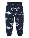 Cartoon Aircraft Printed Sweatpants - CCMOM