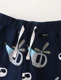 Cartoon Aircraft Printed Sweatpants - CCMOM