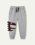 Cartoon Appliqu¡§| Dinosaur Sweatpants