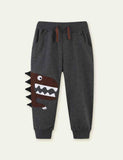 Cartoon Appliqu¡§| Dinosaur Sweatpants - CCMOM