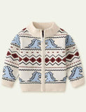 Cartoon Dinosaur Sweater Cardigan - CCMOM