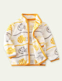Cartoon Print Polar Fleece Jacket