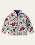 Cartoon Printed Fleece Jacket - CCMOM