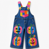 Lucky Sale-Children's Halloween Pumpkin Overalls