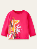 Cold Giraffe Printed Long-Sleeved T-shirt - CCMOM