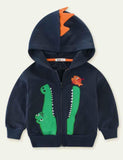 Crocodile Appliqu¡§| Hoodie - CCMOM