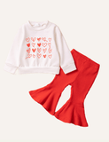 Cute girls Valentine's Day set - CCMOM
