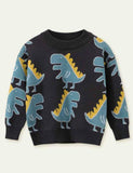 Dinosaur Brocade Sweater