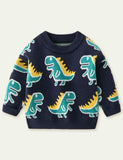 Dinosaur Brocade Sweater - CCMOM