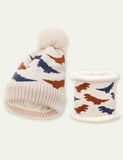 Dinosaur Hat Scarf Two-Piece Set - CCMOM