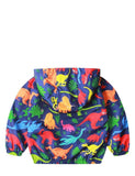 Dinosaur Printed Long Sleeve Coat - CCMOM