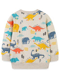 Dinosaur Printed Pullover Sweatshirt - CCMOM