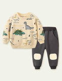 Dinosaur Printed Sweater Suit - CCMOM