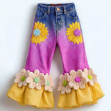 Lucky sale-Children's ombre floral pants