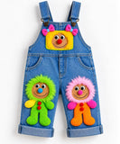 Lucky Sale-Children's Colorful Gingerbread Man Overalls