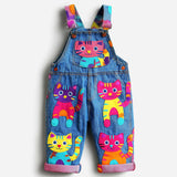 Lucky sale-Colorful "LOVE" Puppy Overalls for Kids