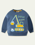 Excavator Printed Sweater - CCMOM