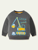 Excavator Printed Sweater - CCMOM