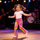 Lucky Sale-Children's Colorful Heart and Rainbow Pattern Pants