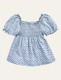 Floral Print Short Sleeve Dress
