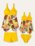 Floral Printed Family Matching Swimsuit - CCMOM