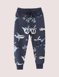 Full Printed Transportation Pants