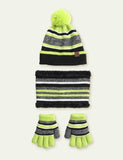 Knitted Hat + Scarf + Gloves Three-Piece Set - CCMOM