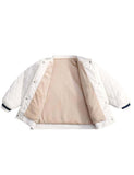 Letter Appliqu¡§| down Jacket - CCMOM