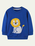 Lion Appliqu¡§| Sweatshirt