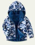 Lion Print Polar Fleece Jacket