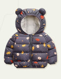 Pattern Print Cotton-Padded Jacket - CCMOM