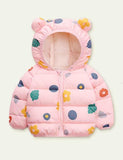 Pattern Print Cotton-Padded Jacket - CCMOM