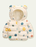 Pattern Print Cotton-Padded Jacket - CCMOM