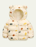 Pattern Print Cotton-Padded Jacket - CCMOM