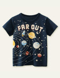 Planet Printed Short-Sleeved T-shirt