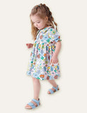 Rabbit Cartoon Printed Dress