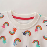 Rainbow Full Printed Sweater - CCMOM