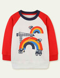 Rainbow Printing Sweatshirt