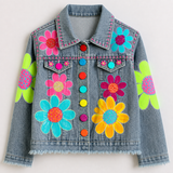 Lucky Sale-Children's Colorful Flower Jacket